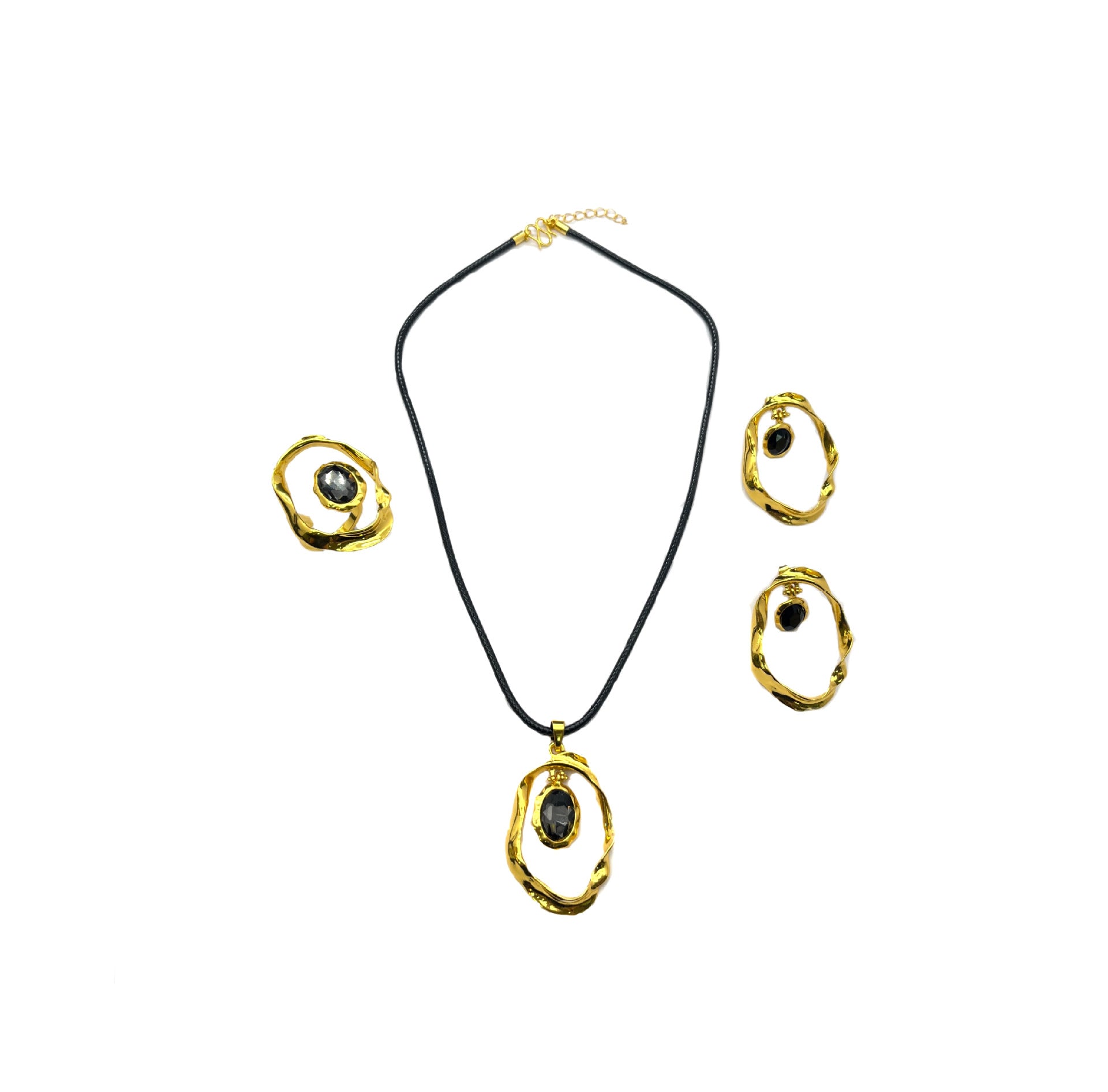 Collar de anillo de anillo de oro de aleación al por mayor